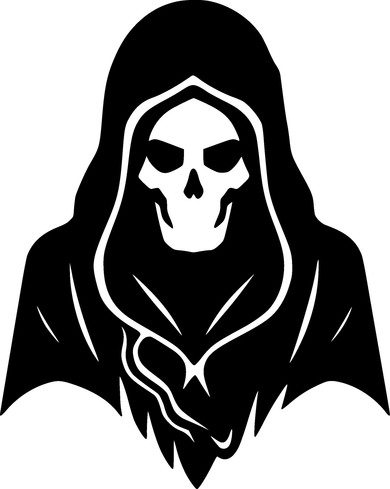 Death, Black and White Vector illustration 41948547 Vector Art at Vecteezy