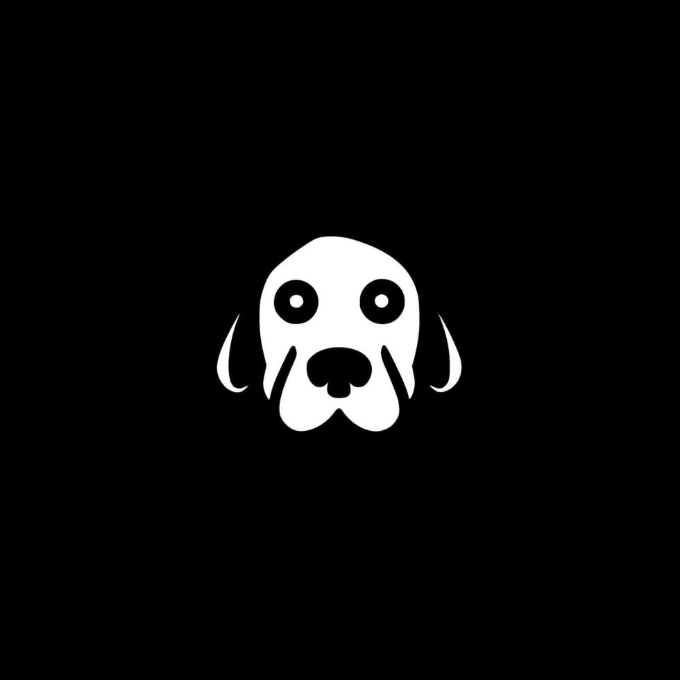 perro, negro y blanco vector ilustración