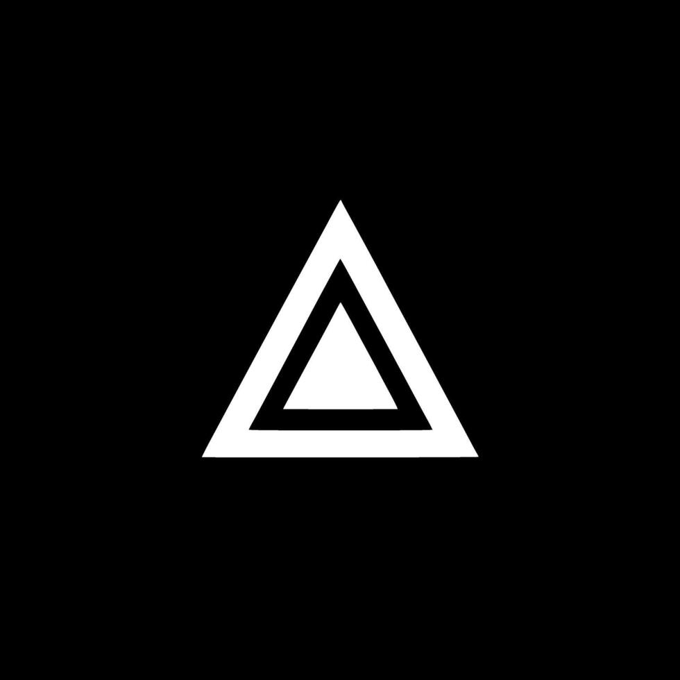 Triangle - Minimalist and Flat Logo - Vector illustration