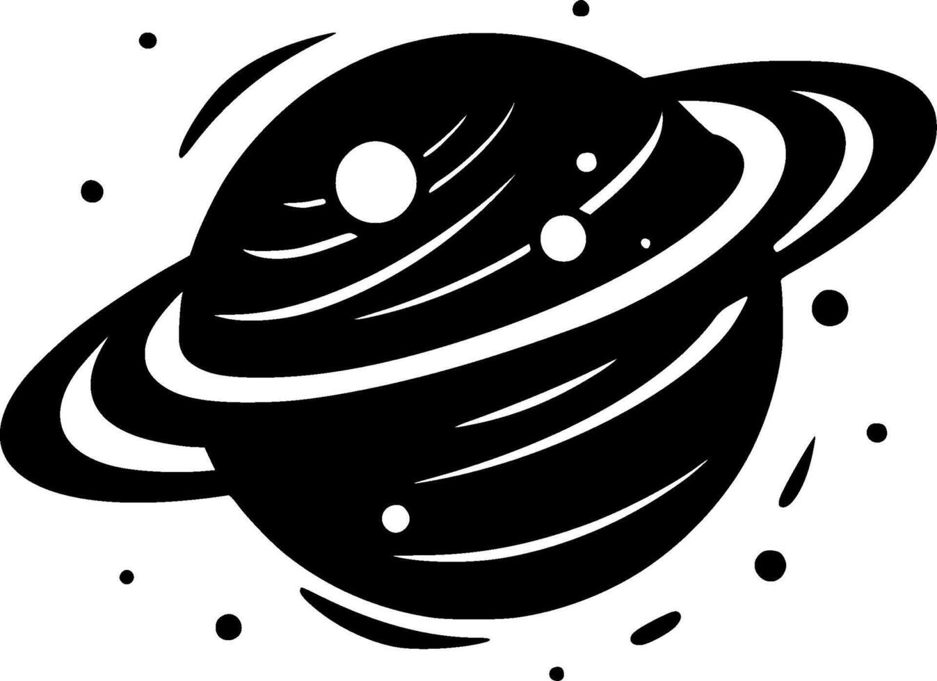 Galaxy - Minimalist and Flat Logo - Vector illustration