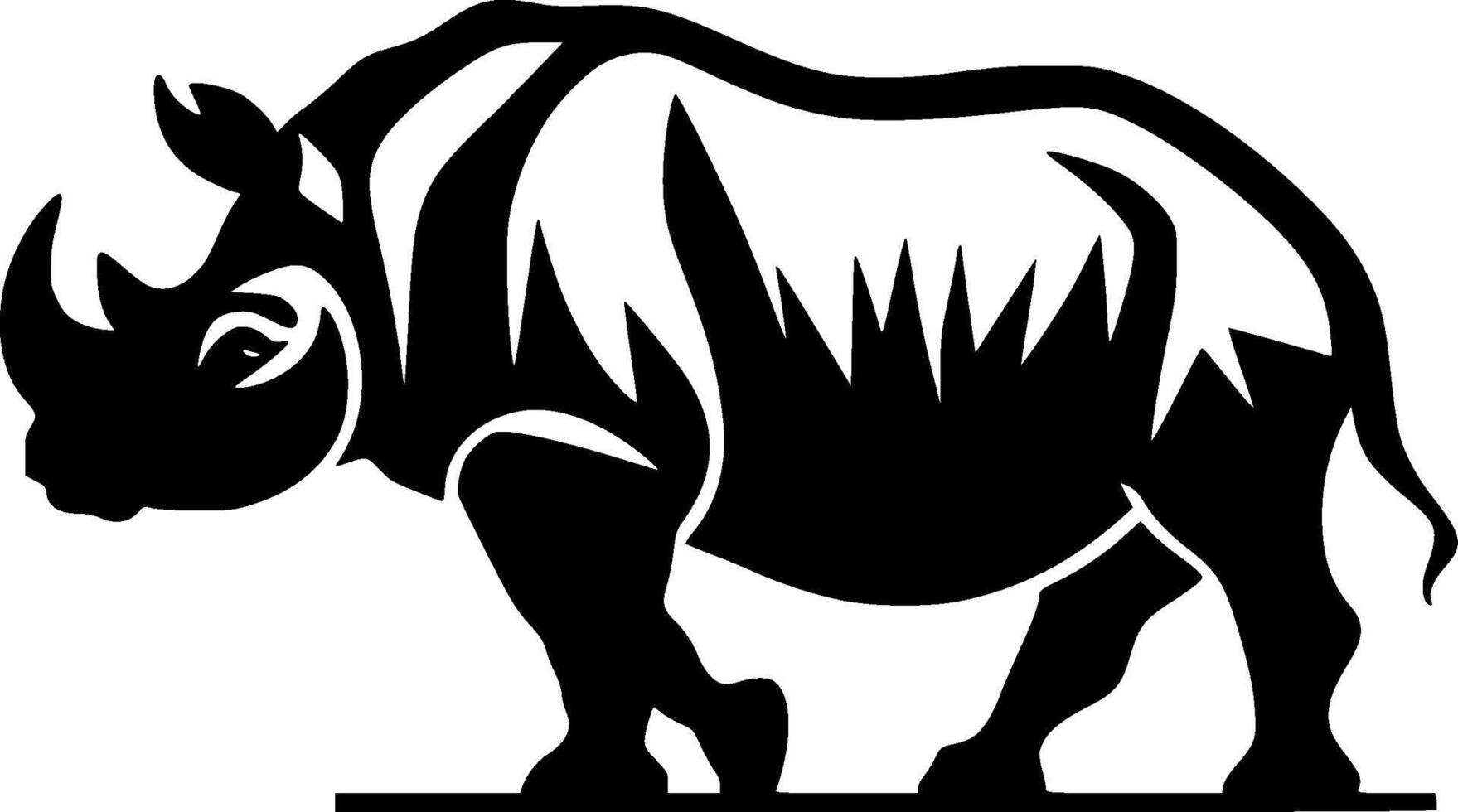 Rhinoceros - High Quality Vector Logo - Vector illustration ideal for T-shirt graphic