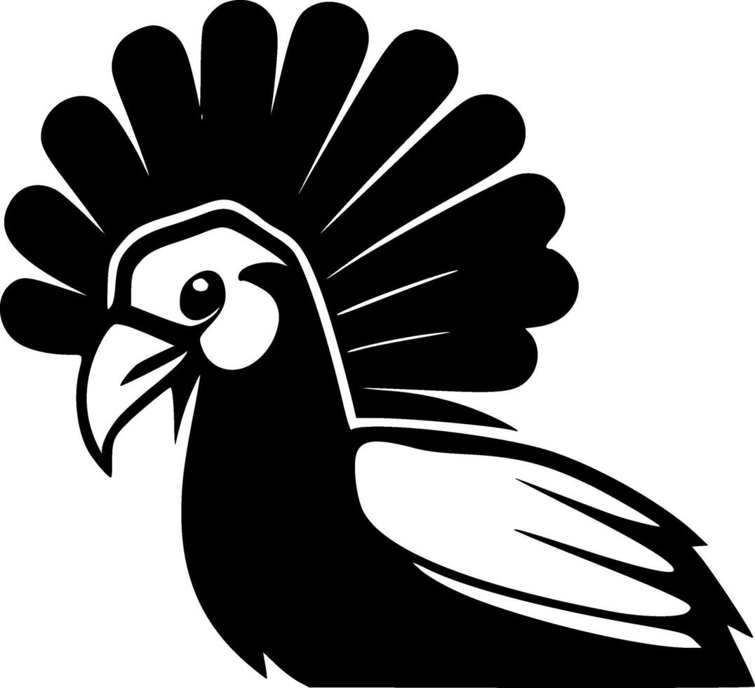 pavo, minimalista y sencillo silueta - vector ilustración