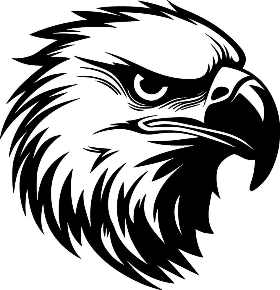Eagle, Minimalist and Simple Silhouette - Vector illustration