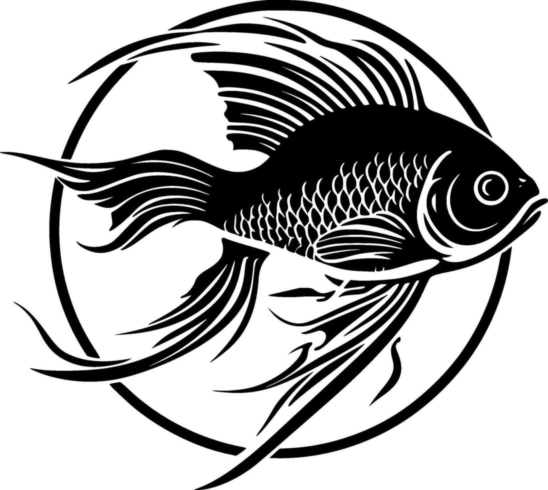 pescado - alto calidad vector logo - vector ilustración ideal para camiseta gráfico