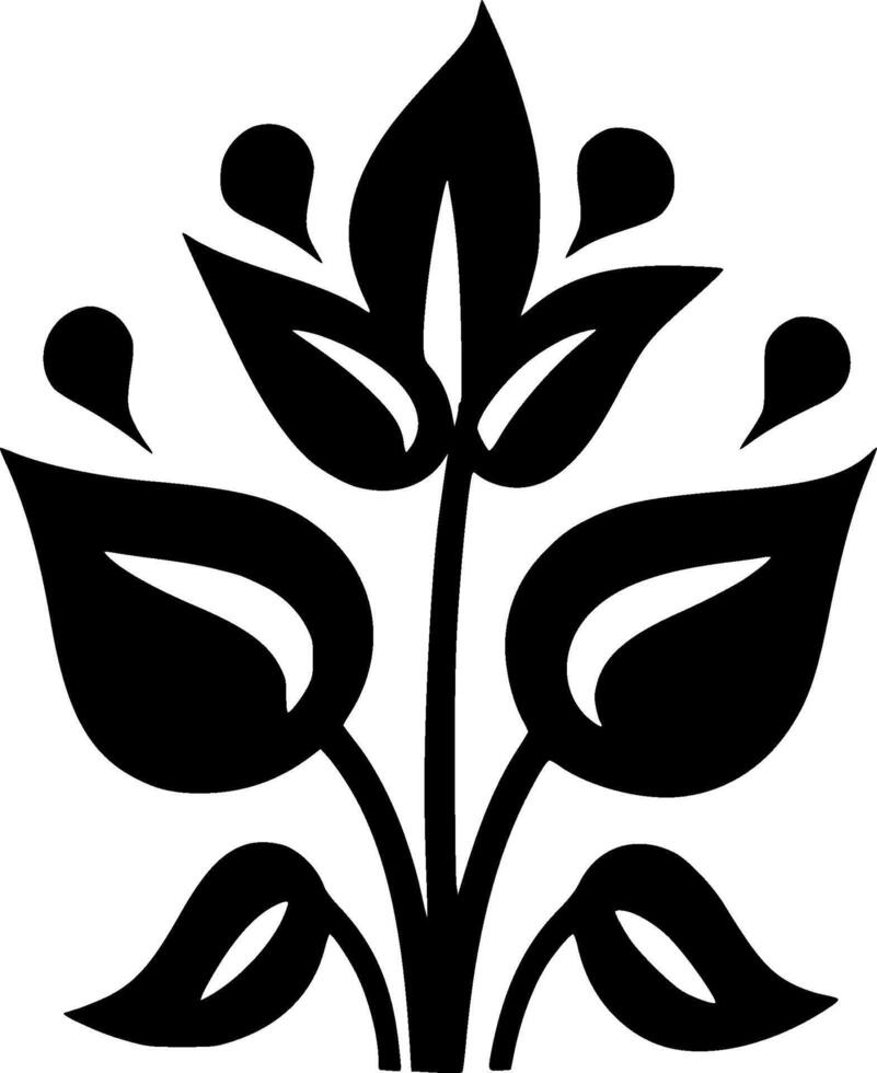 Flower, Black and White Vector illustration 41949133 Vector Art at Vecteezy