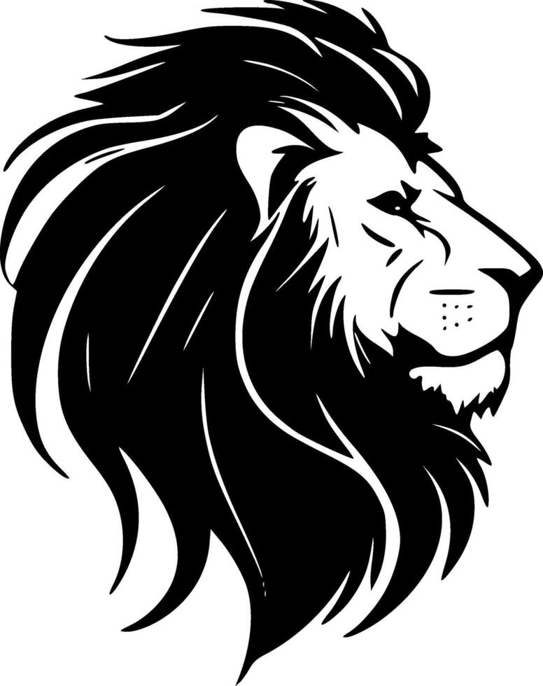 Lion - Minimalist and Flat Logo - Vector illustration