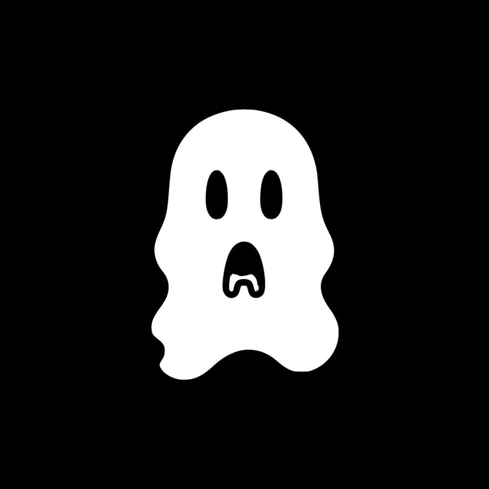 Ghost, Minimalist and Simple Silhouette - Vector illustration