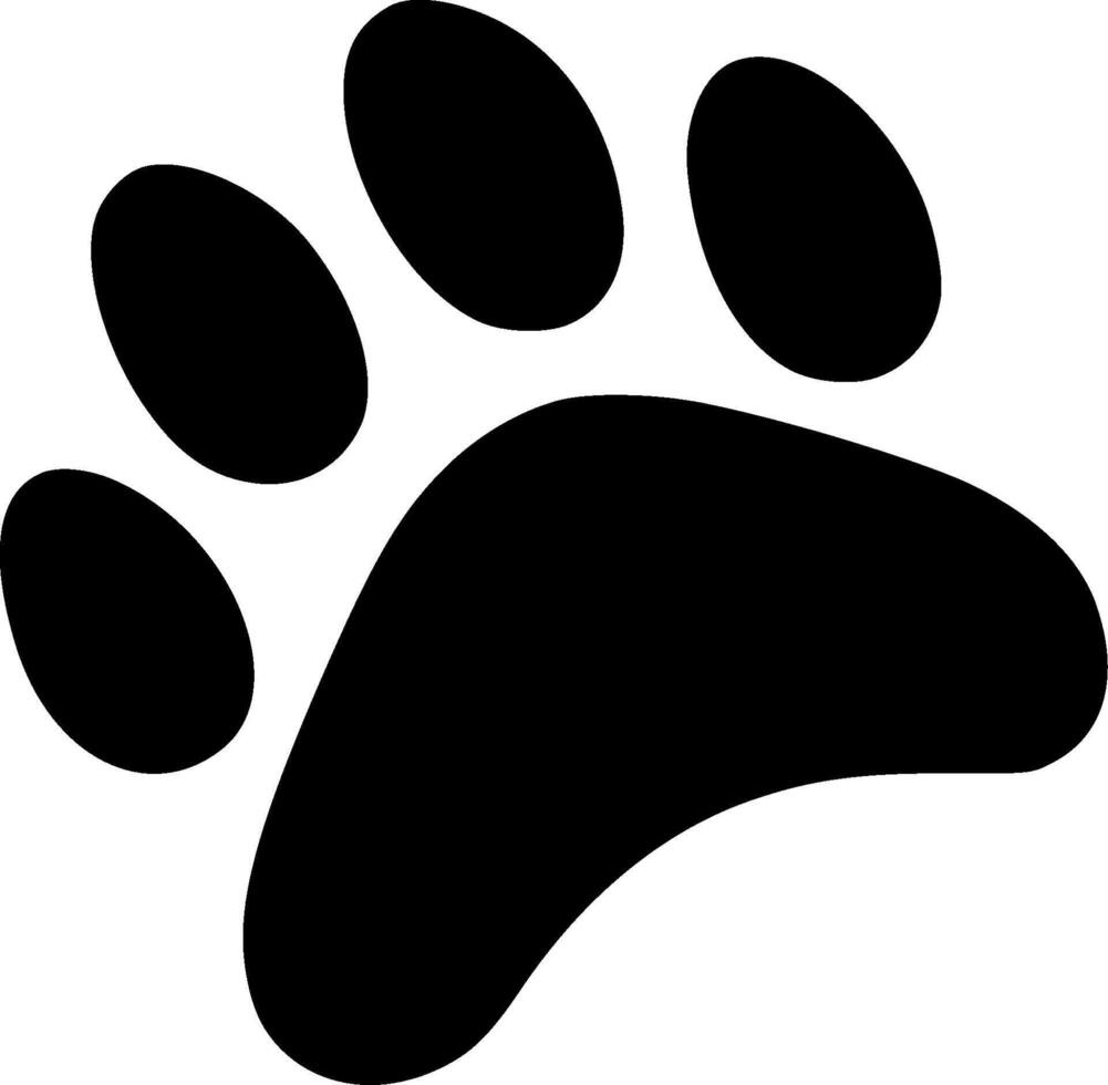 Paw - High Quality Vector Logo - Vector illustration ideal for T-shirt graphic