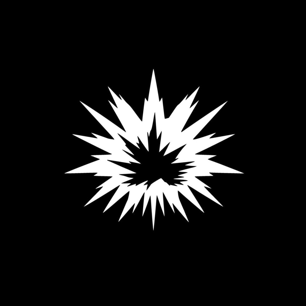 Explosion, Minimalist and Simple Silhouette - Vector illustration