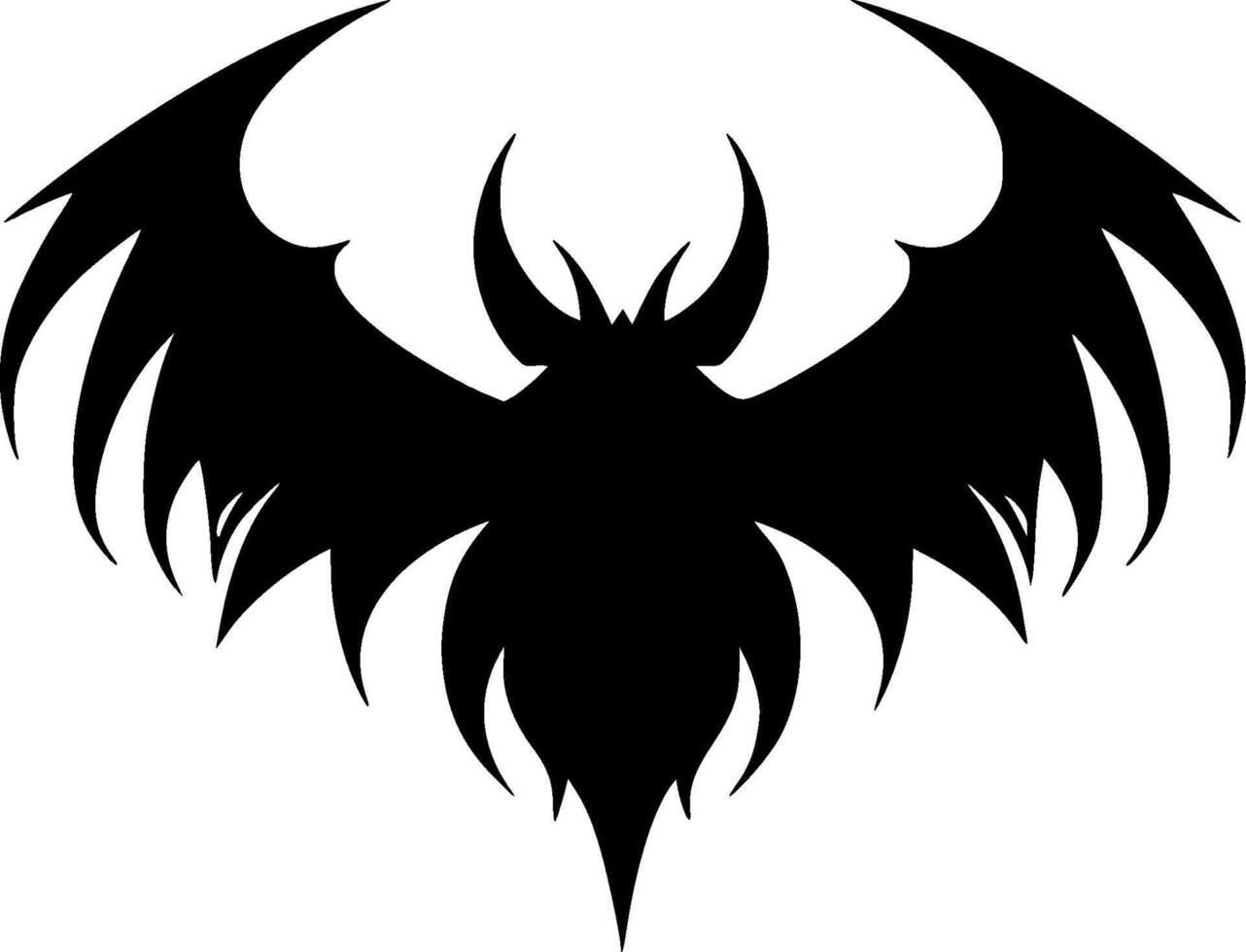 Bat - Minimalist and Flat Logo - Vector illustration