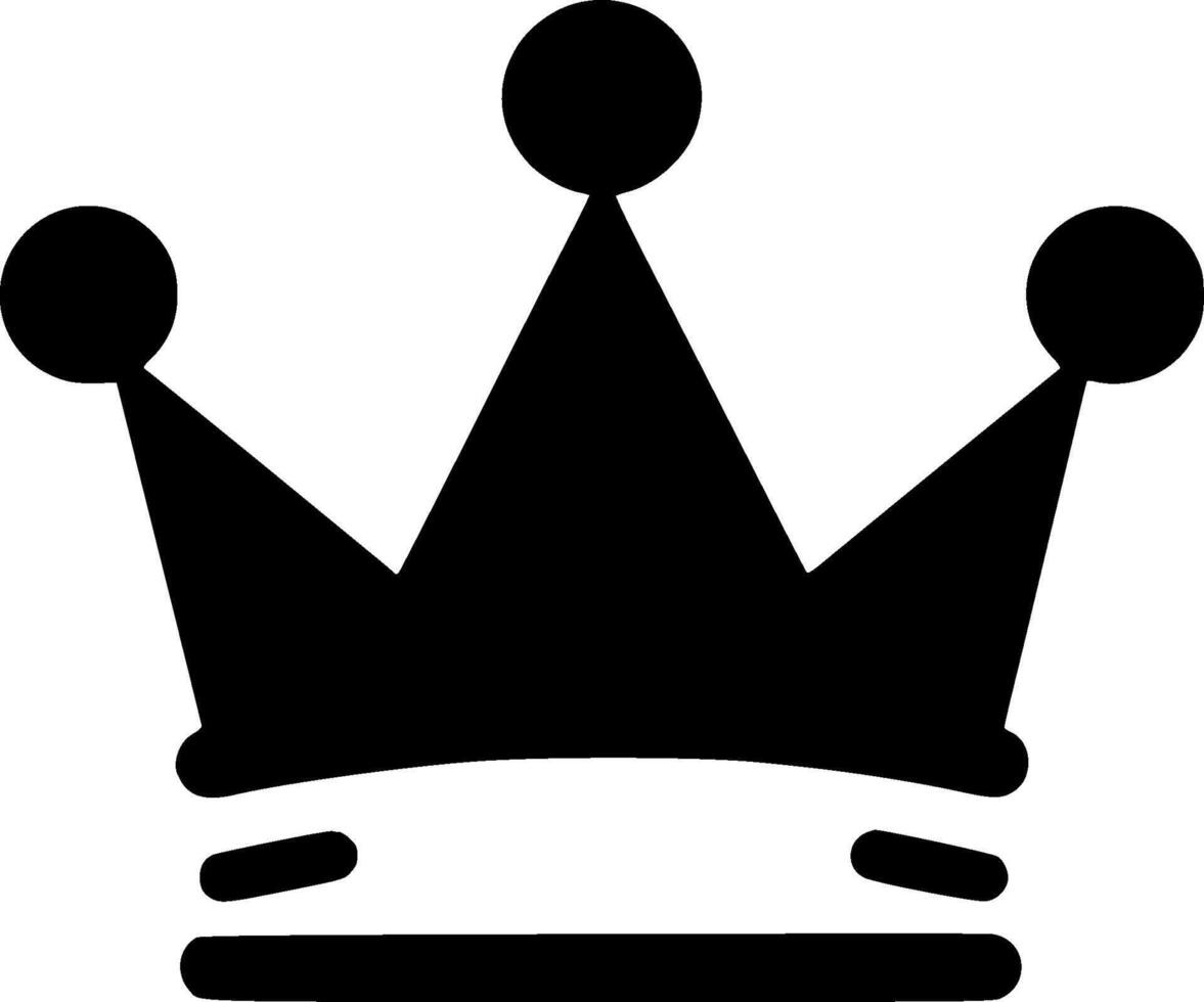 Crown - Minimalist and Flat Logo - Vector illustration