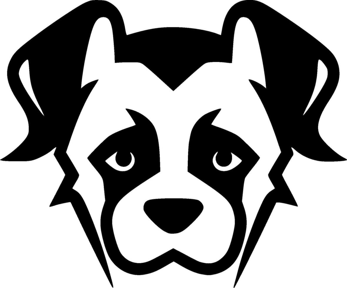 Dog, Minimalist and Simple Silhouette - Vector illustration