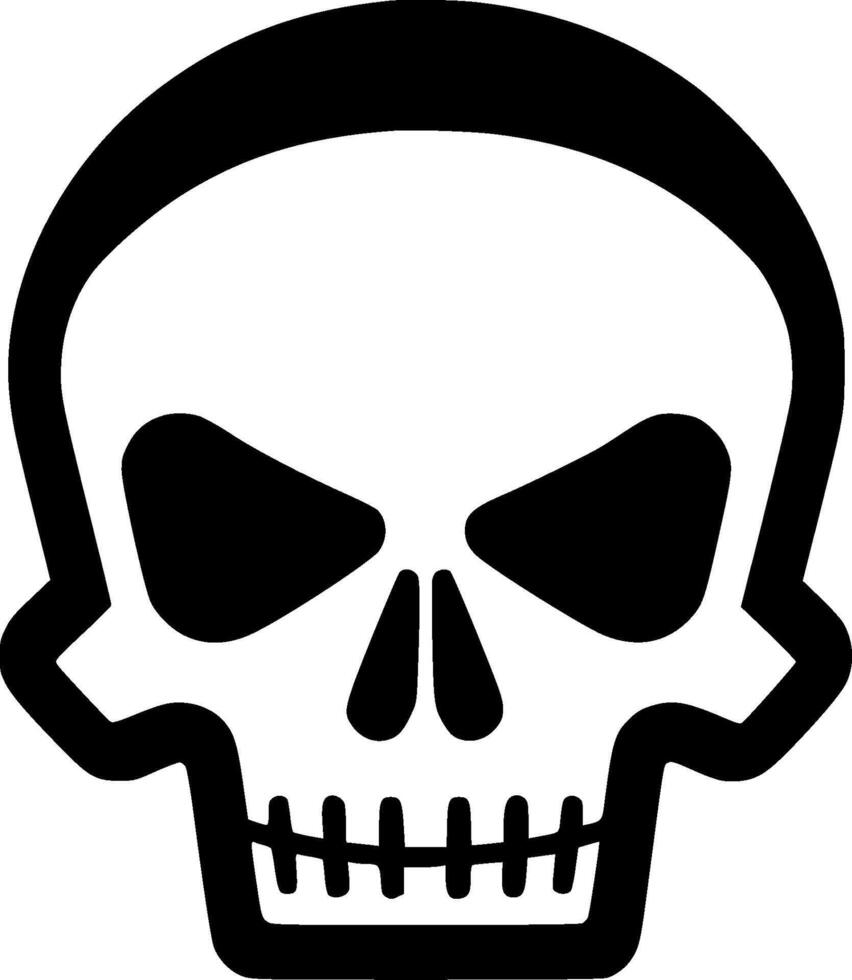 Skull - Minimalist and Flat Logo - Vector illustration