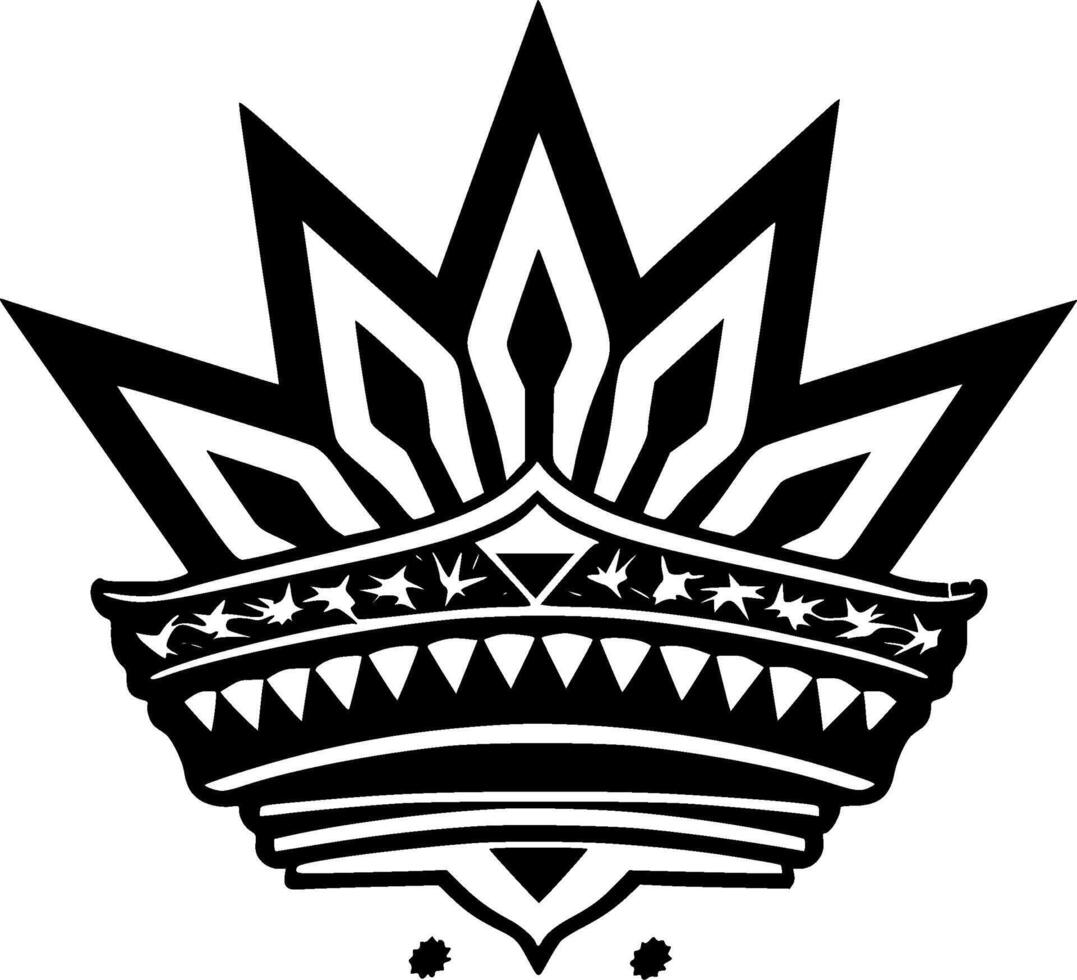 Crown, Minimalist and Simple Silhouette - Vector illustration
