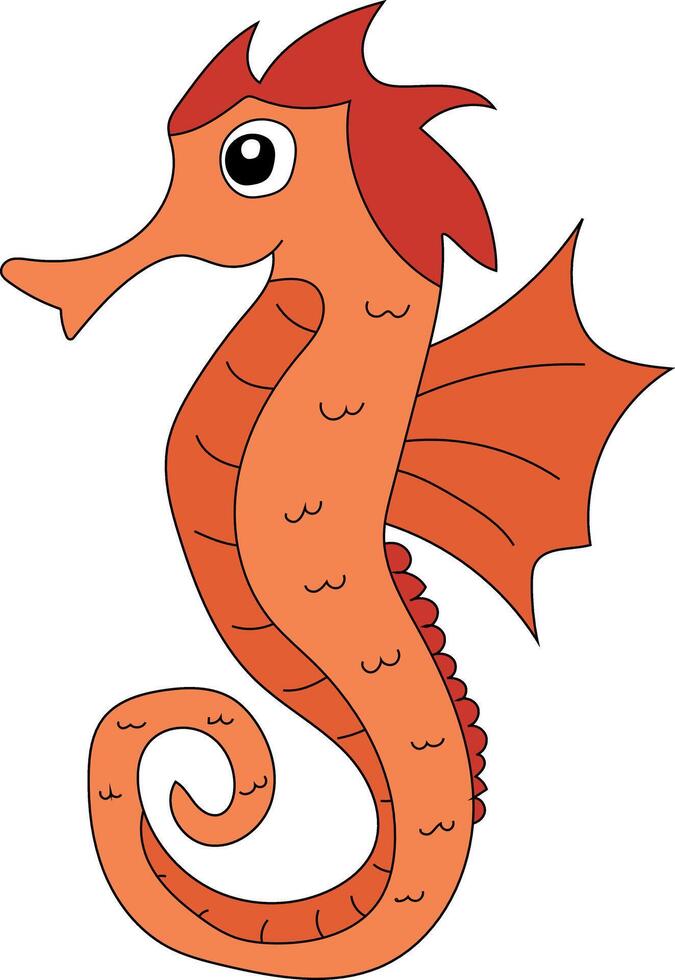 Colorful Seahorse Clipart for Lovers of Ocean Creatures vector