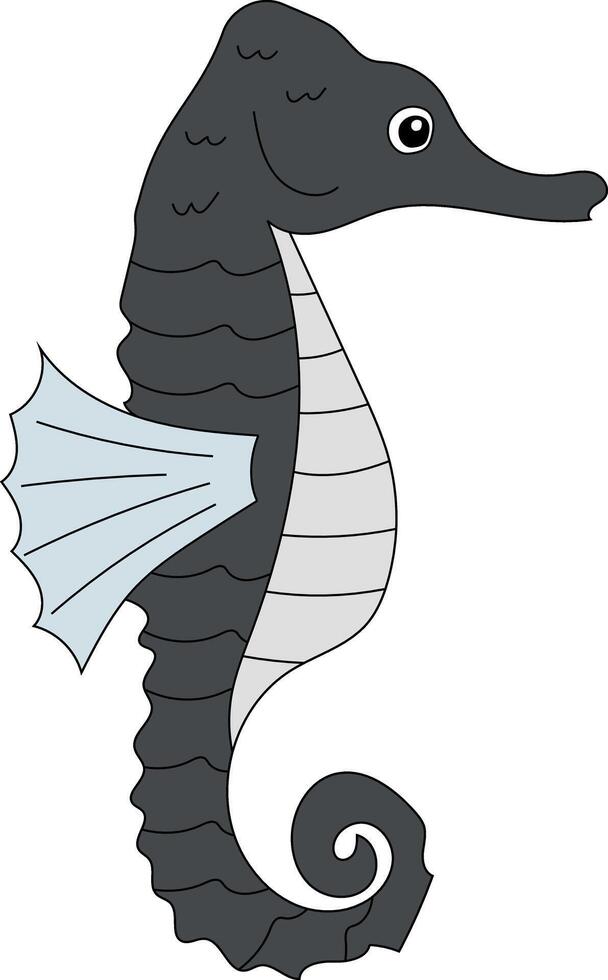 Colorful Seahorse Clipart for Lovers of Ocean Creatures vector