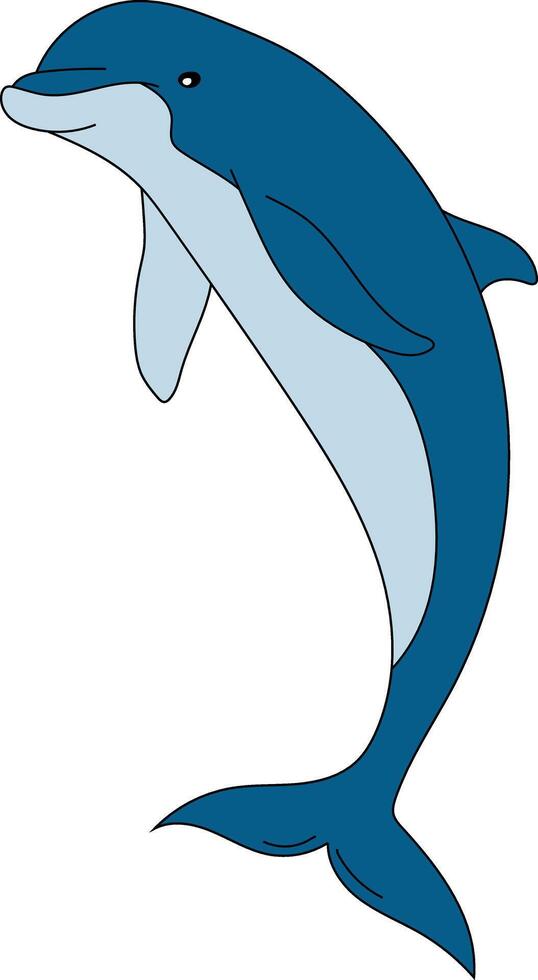 Colorful Dolphin Clipart for Lovers of Sea Animals vector