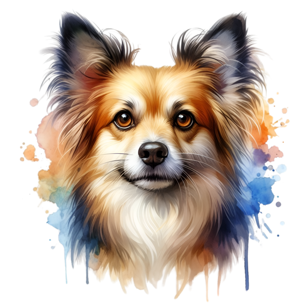 AI generated A cute, fluffy dog. png