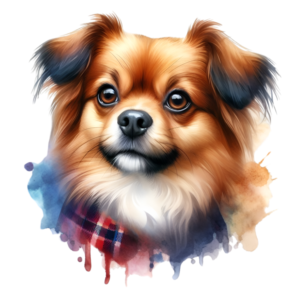 AI generated A cute, fluffy dog. png