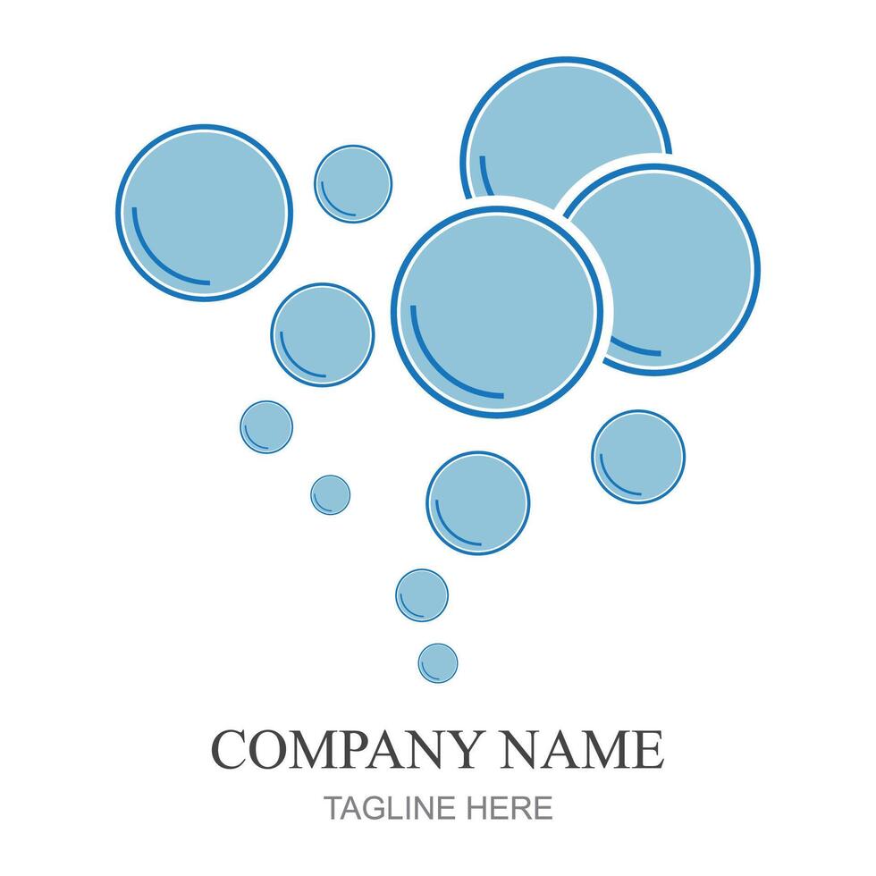 bubbles icon vector element design template web