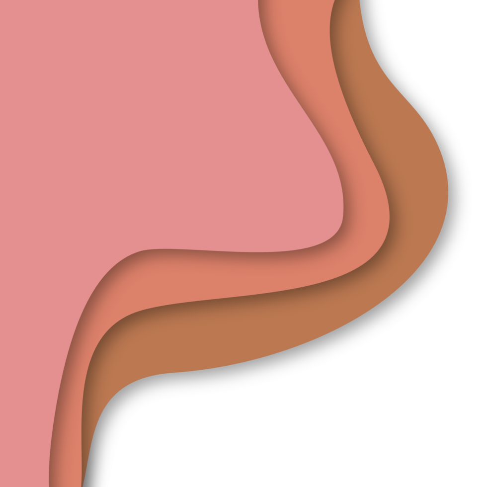 Paper cut with dropshadow random shape png