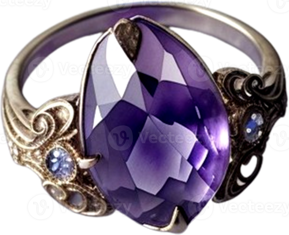 AI generated Mineral Amethyst purple color png