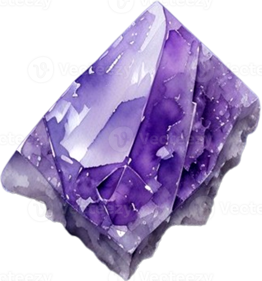 AI generated Mineral Amethyst purple color png