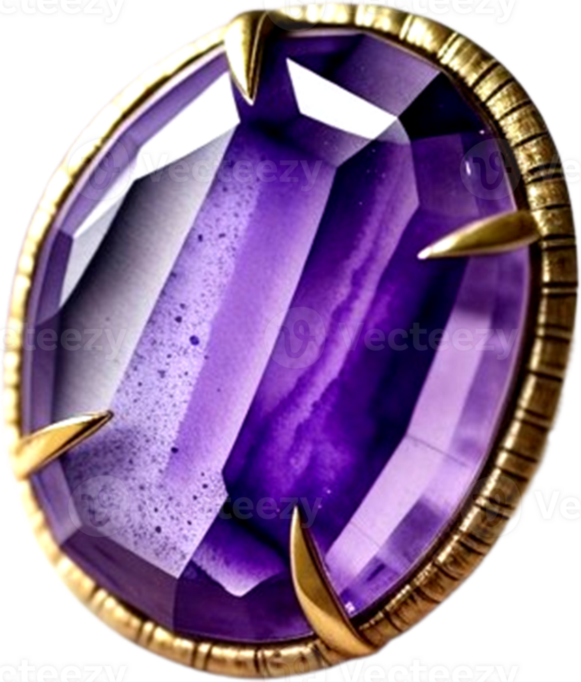 AI generated Mineral Amethyst purple color png