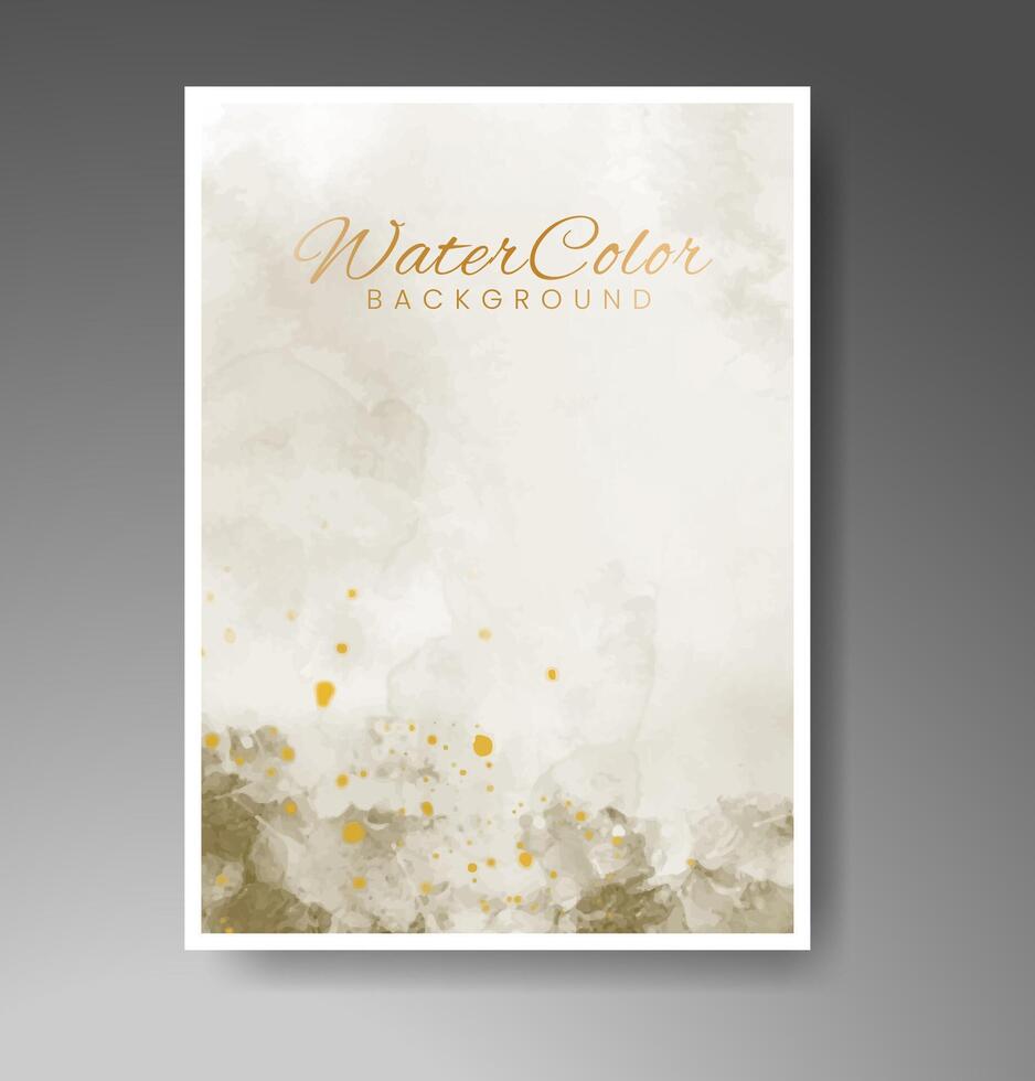 Cards with watercolor background. Design for your cover, date, postcard, banner, logo. vector