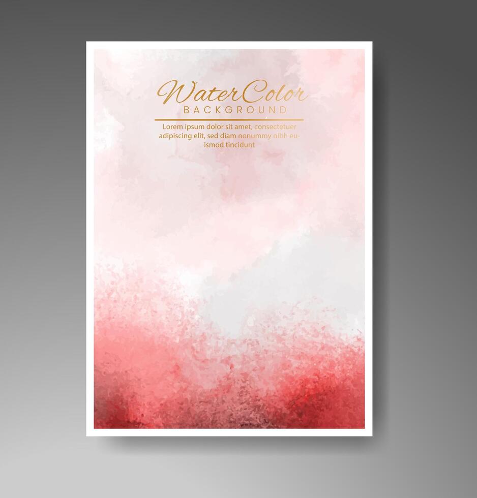 Cards with watercolor background. Design for your cover, date, postcard, banner, logo. vector