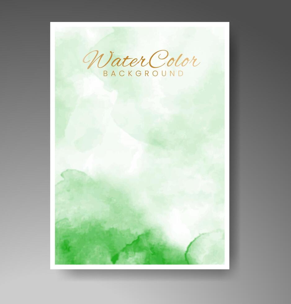 Cards with watercolor background. Design for your cover, date, postcard, banner, logo. vector