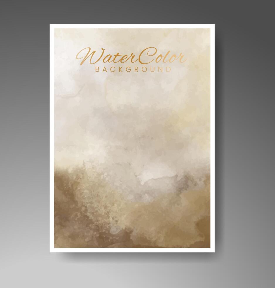 Cards with watercolor background. Design for your cover, date, postcard, banner, logo. vector