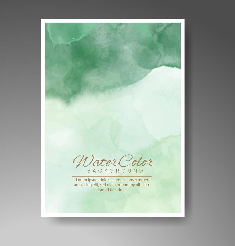 Cards with watercolor background. Design for your cover, date, postcard, banner, logo. vector