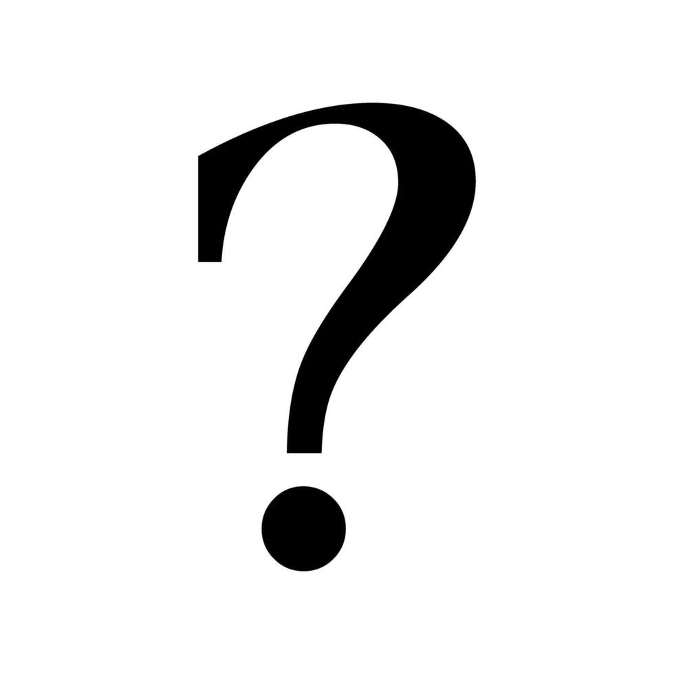 Question mark icon vector. Question illustration sign. Quiz symbol. Faq logo. vector