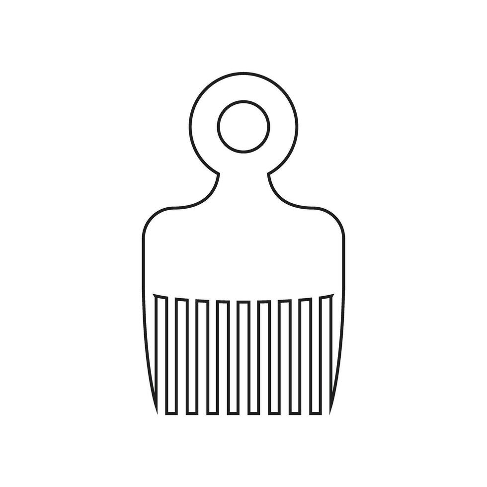 Hair comb icon vector. Hairstyle illustration sign. Barber shop symbol. Hairdresser logo. vector