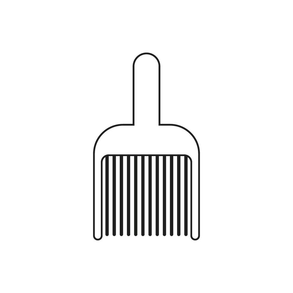 Hair comb icon vector. Hairstyle illustration sign. Barber shop symbol. Hairdresser logo. vector