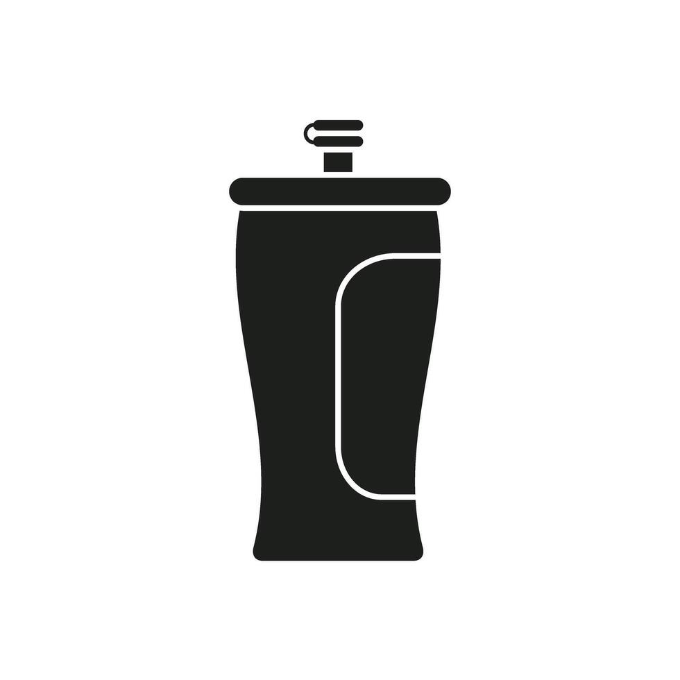 Deportes botella icono vector. botella ilustración signo. deporte símbolo. agua logo. vector