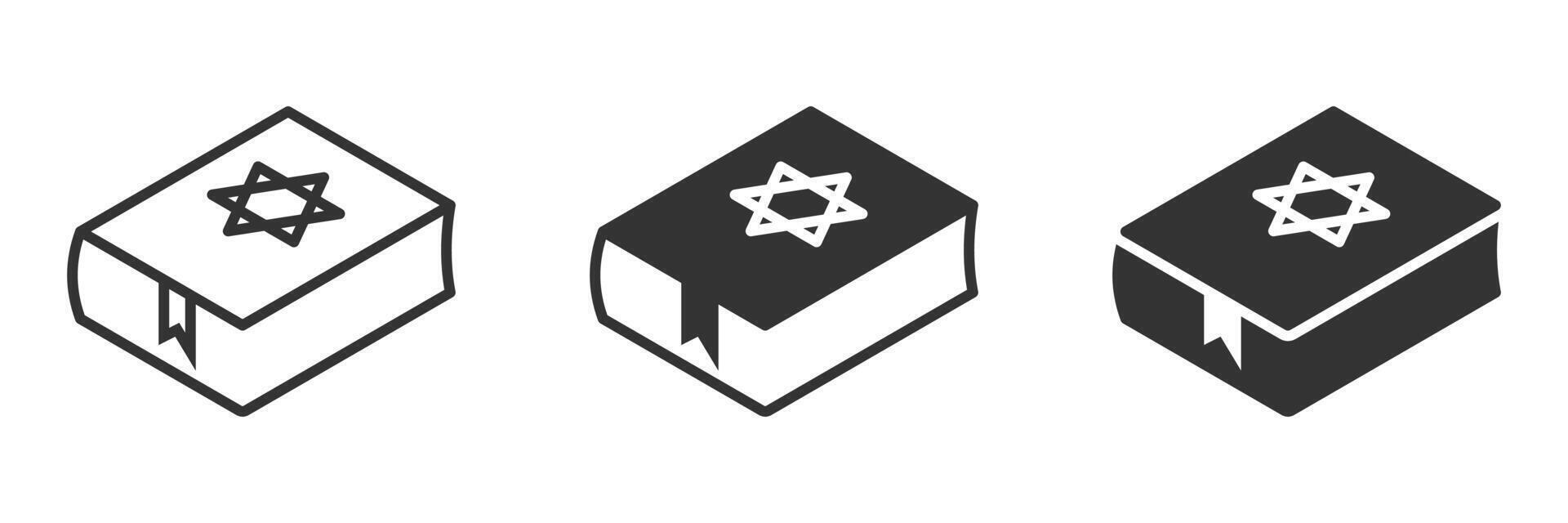 Torah, tanakh icon. Vector illustration.