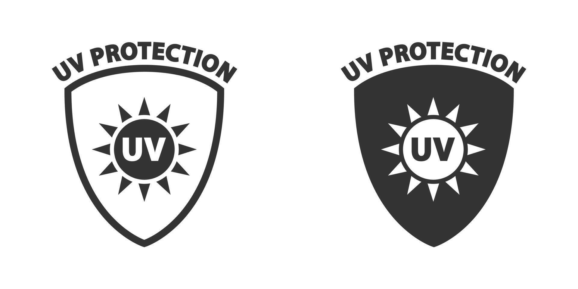 UV protection icon. Anti UV symbol. Vector illustration.