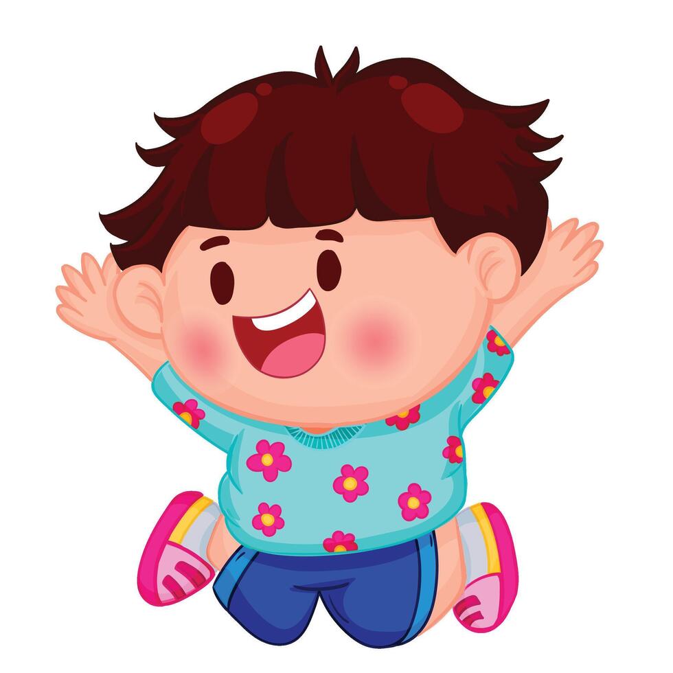 Thai kid play with water on Songkran day vector