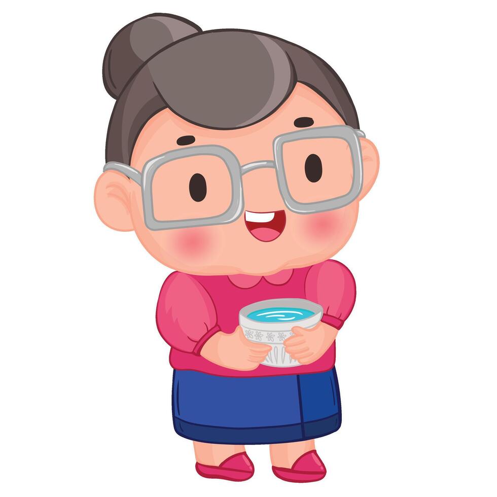 Thai kid play with water on Songkran day vector