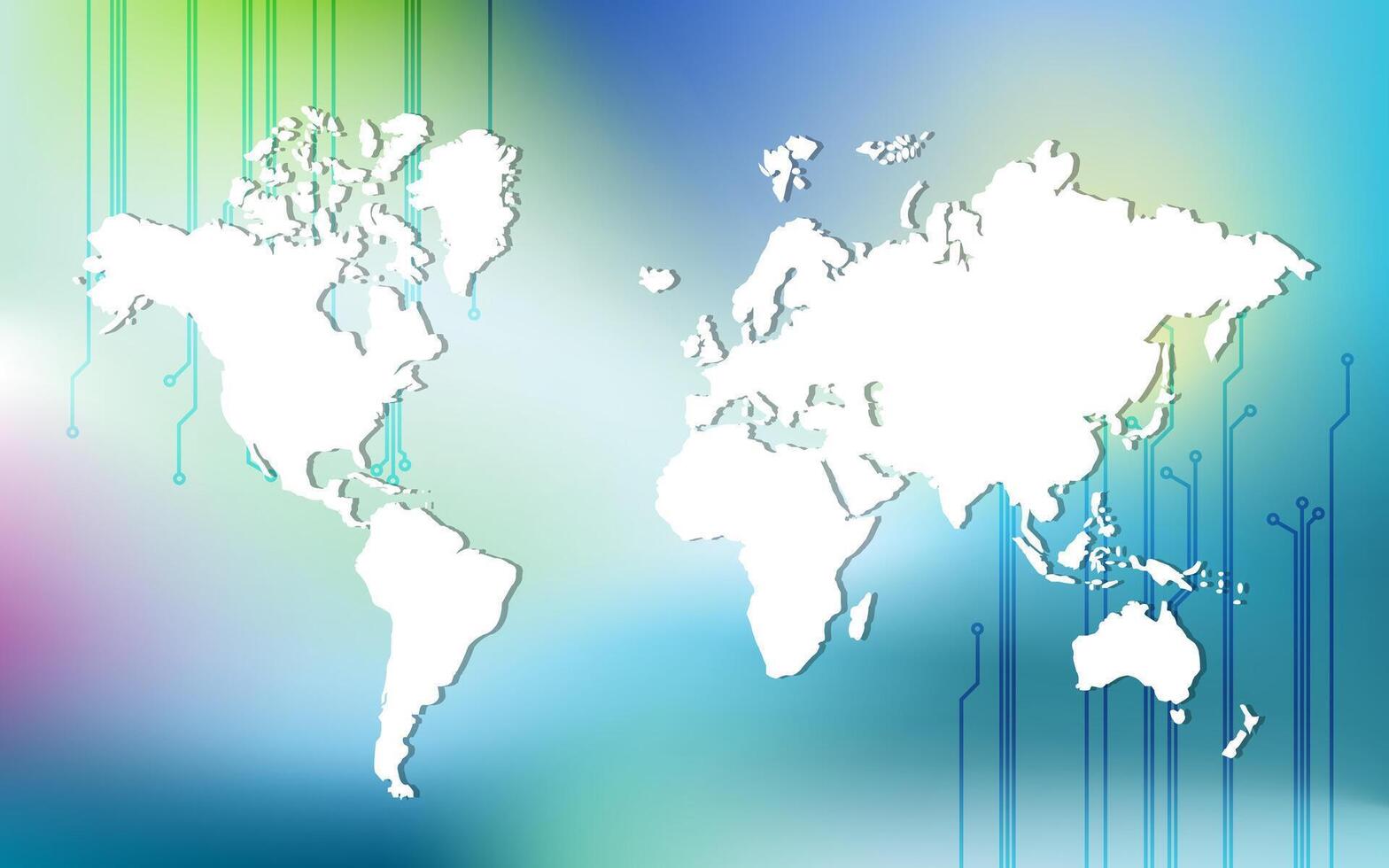 mapa de mundo. resumen antecedentes modelo. web diseño modelo. vector