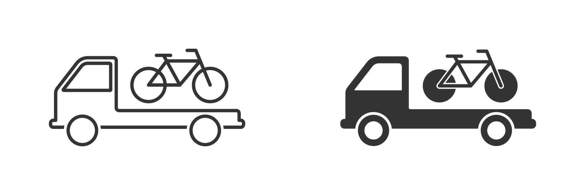 Bicycle transportation icon. Vector illustration.