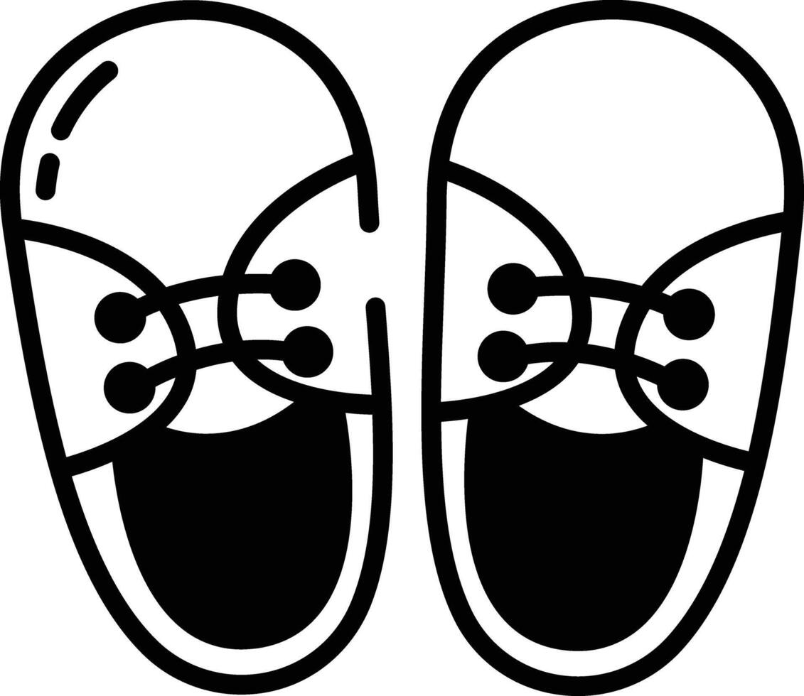 Boy Shoe glyph and line vector illustration