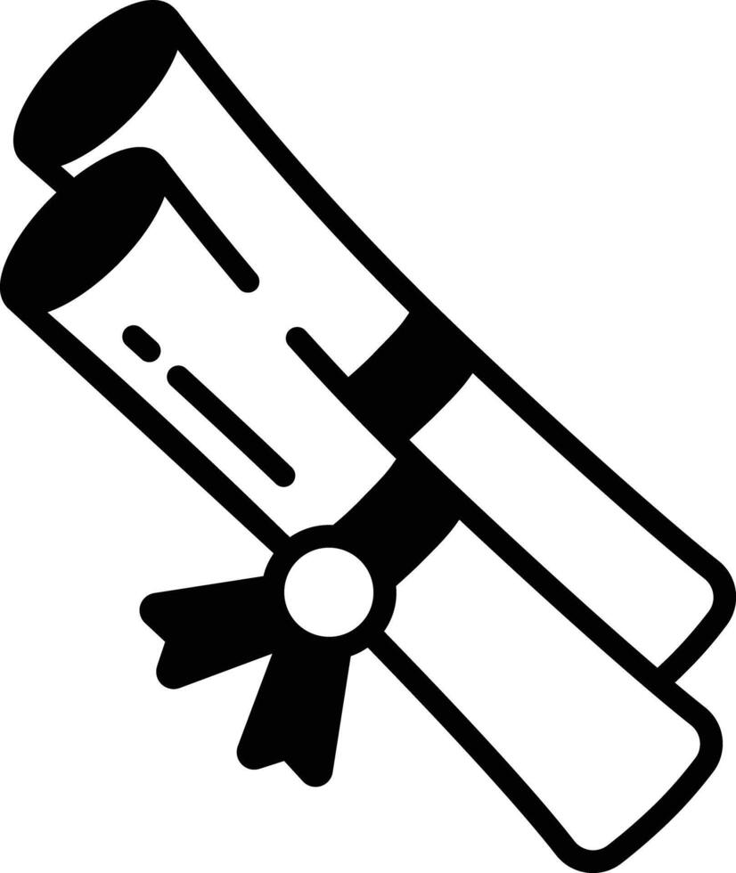 Law Page glyph and line vector illustration