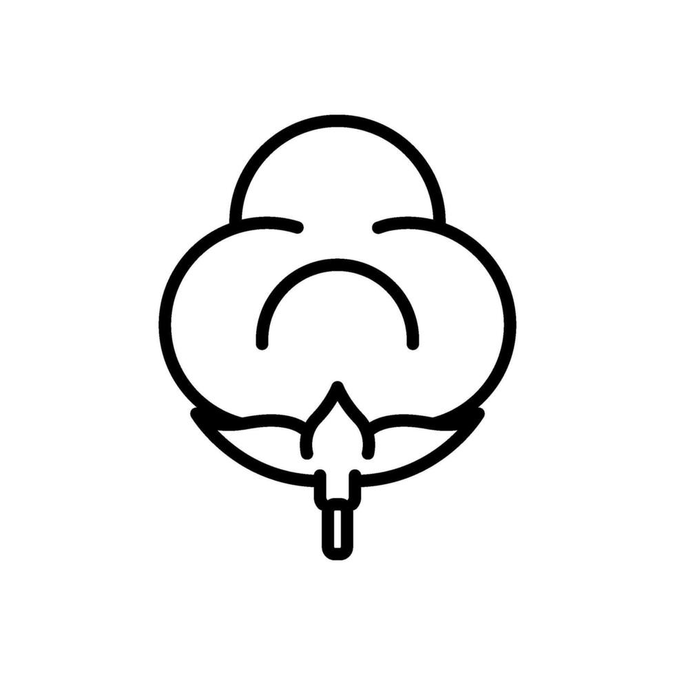 cotton icon vector in line style