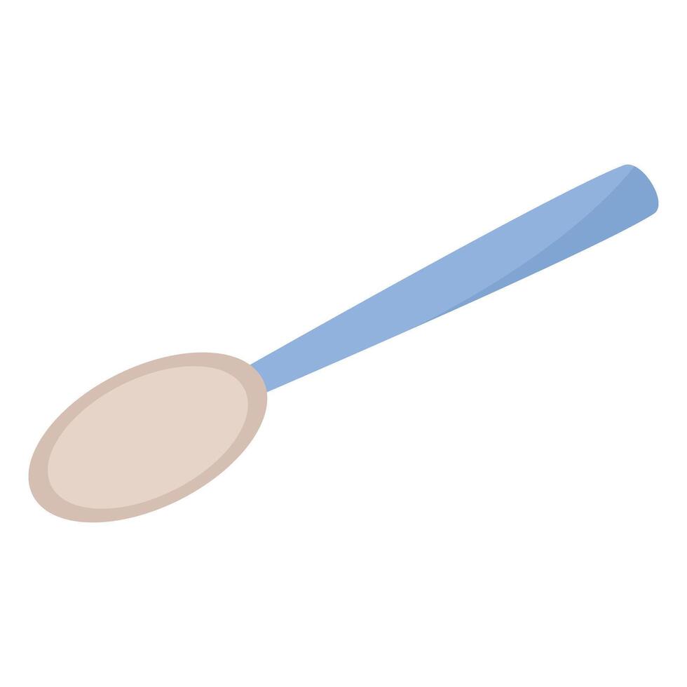 Culinary spoon for cooking, isolated vector graphic