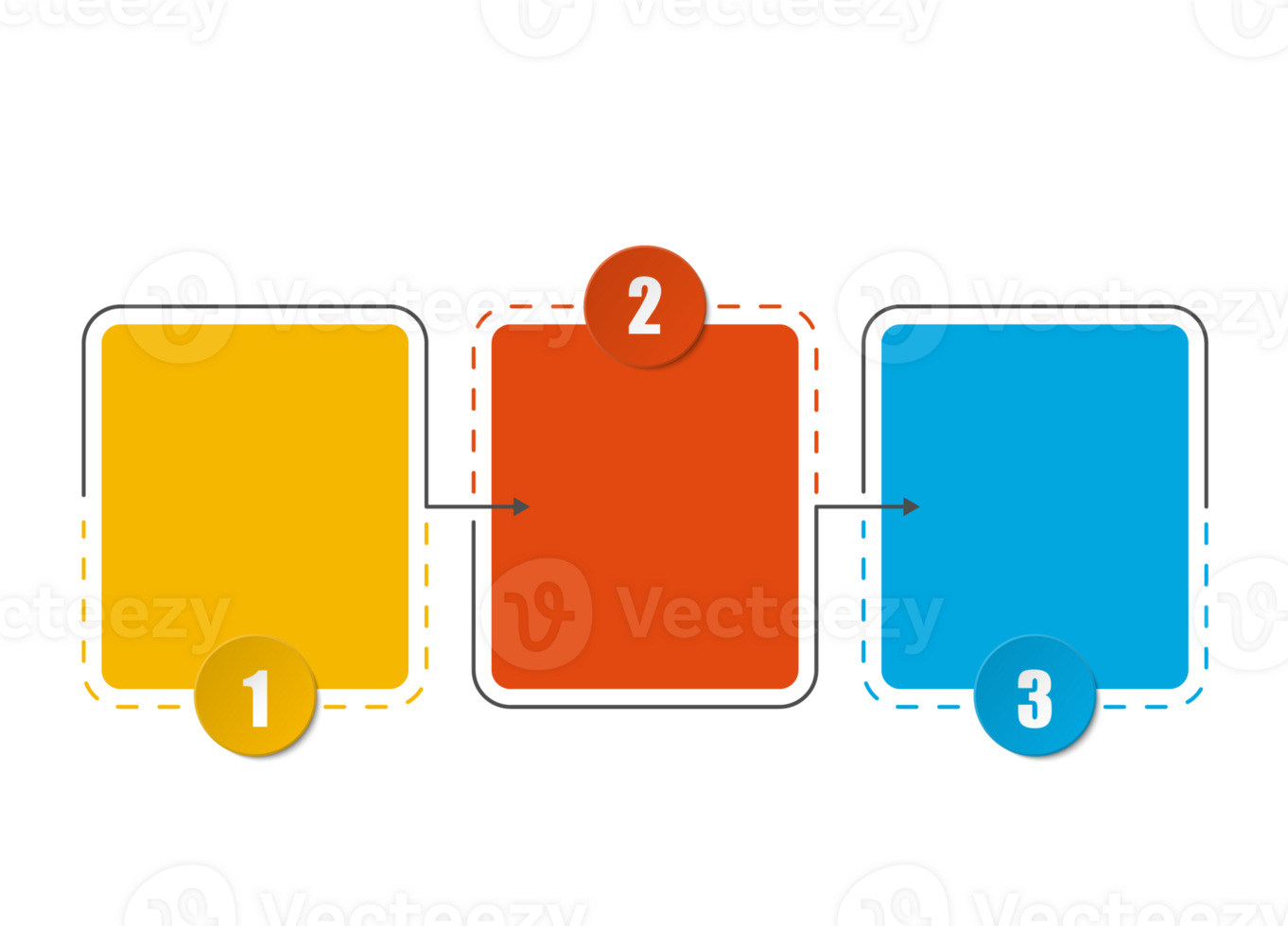 Infographic process design 3 options or steps. png