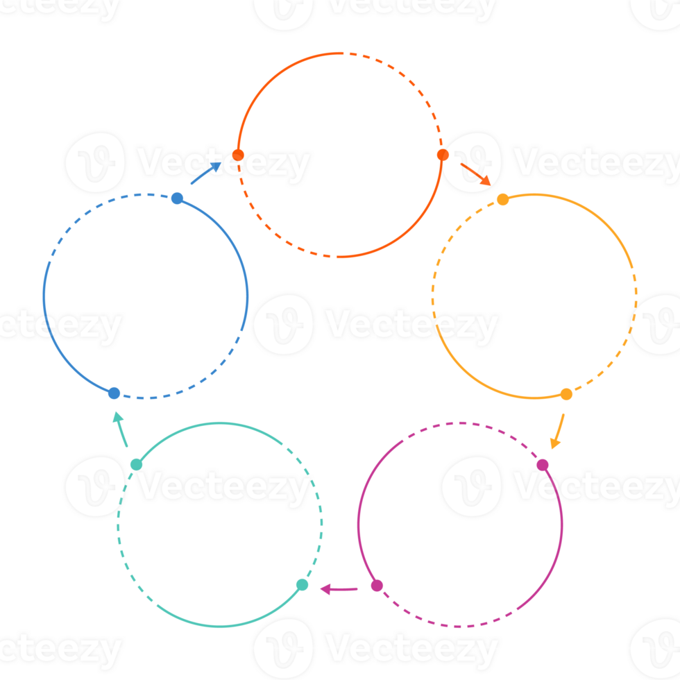 Infographic with 5 steps, process or options. png
