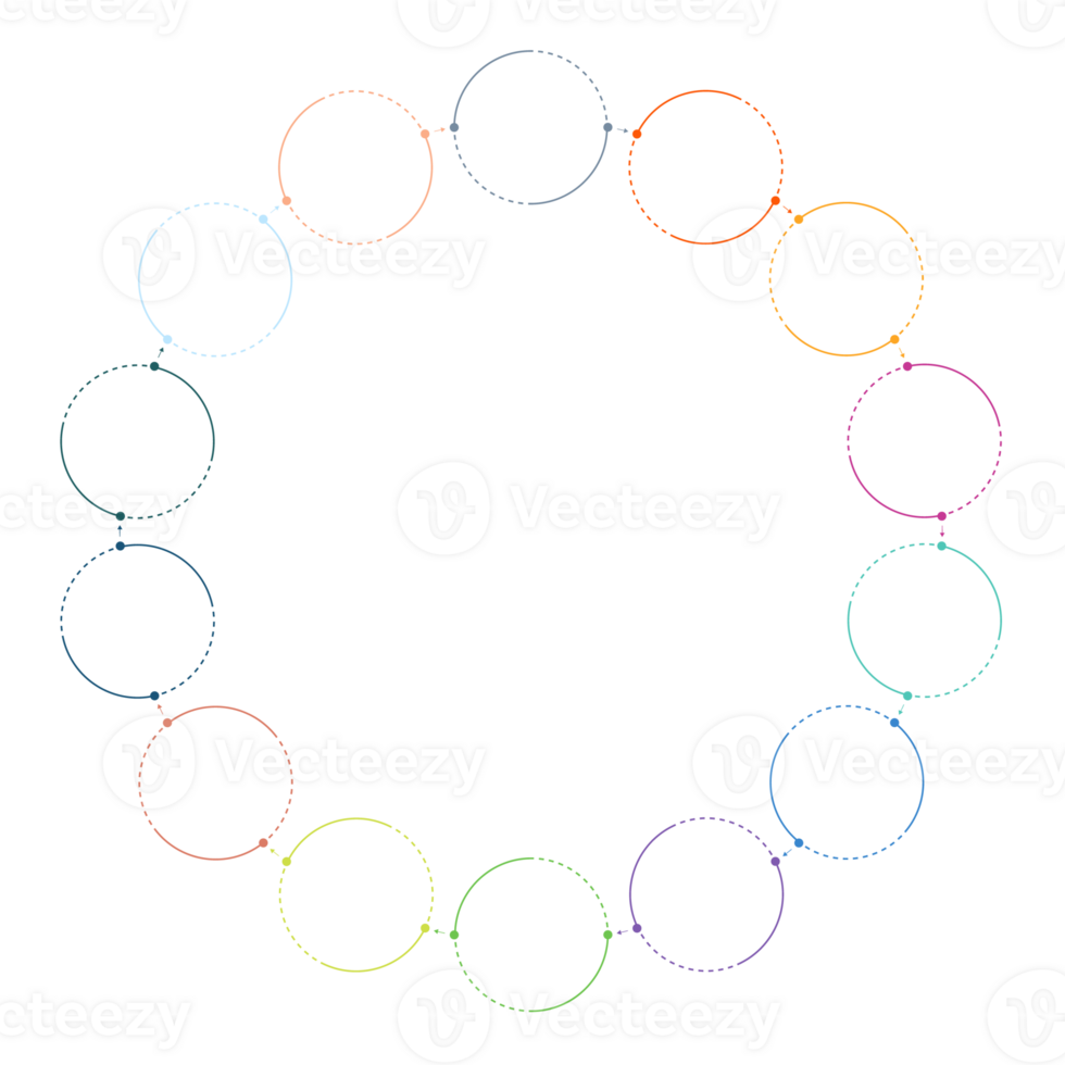Infographic with 14 steps, process or options. png